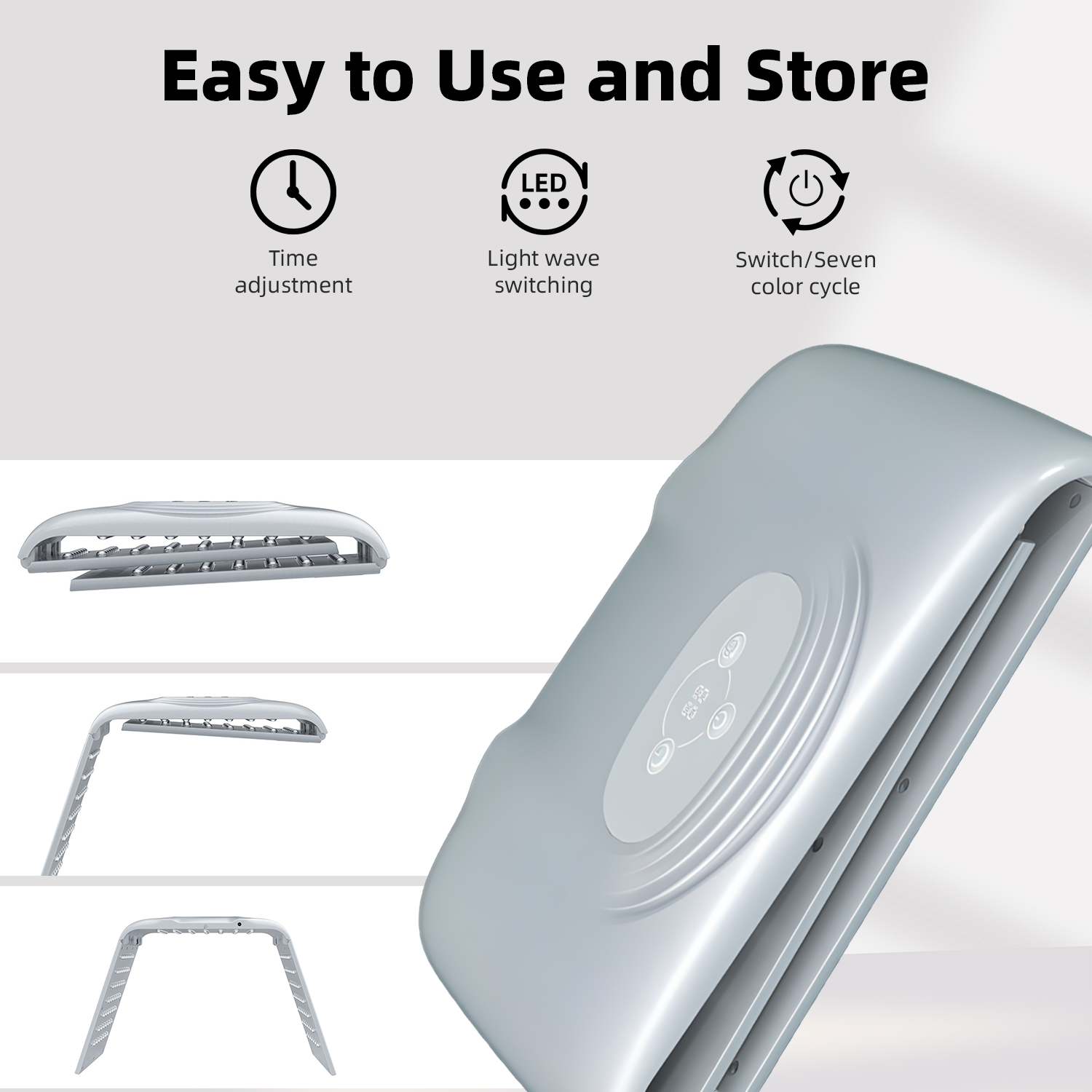 Red Light Therapy Skincare Device with 7 Wavelengths