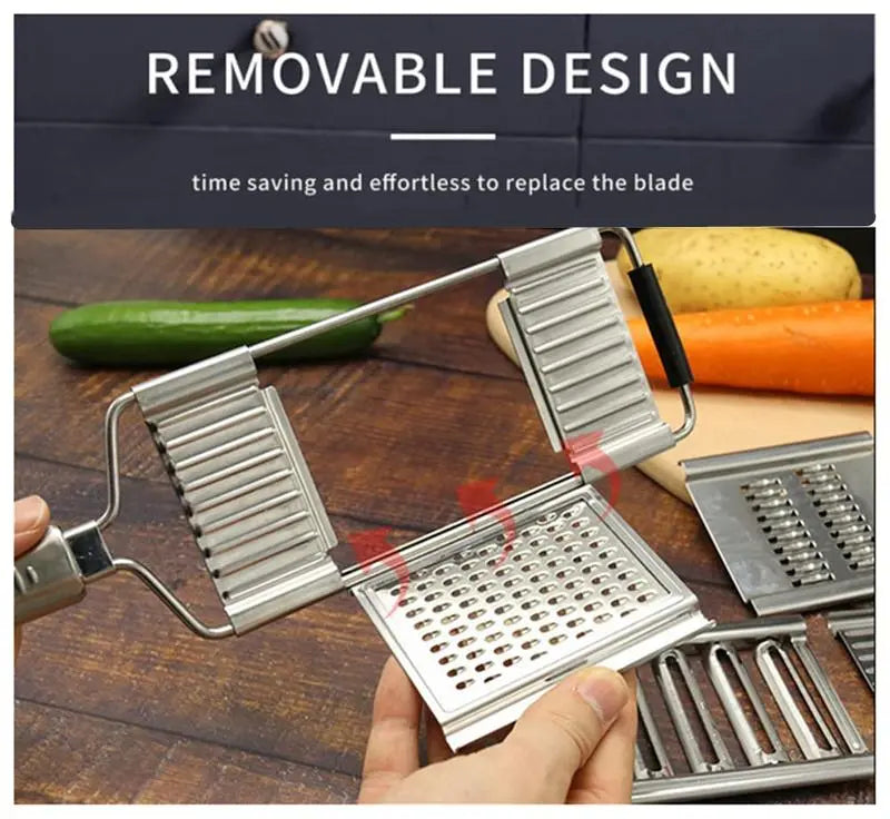 4 in 1 Multi-Purpose Vegetable Slicer Stainless Steel