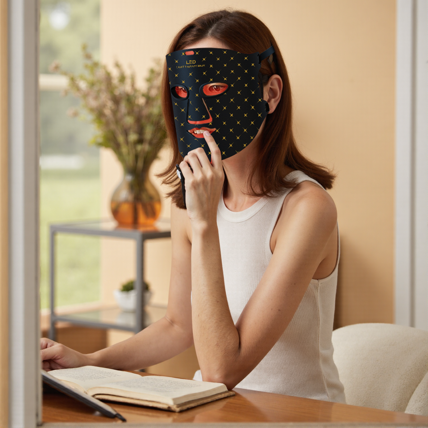 7-in-1 LED Light Therapy Mask – Red Light Facial Device for Glowing Skin