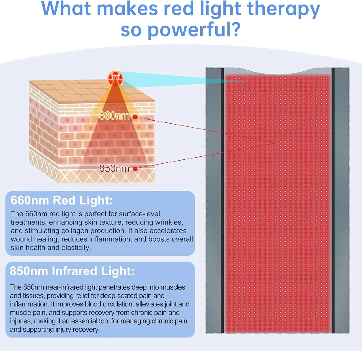 Emellia Red and Infrared Light Therapy Mat