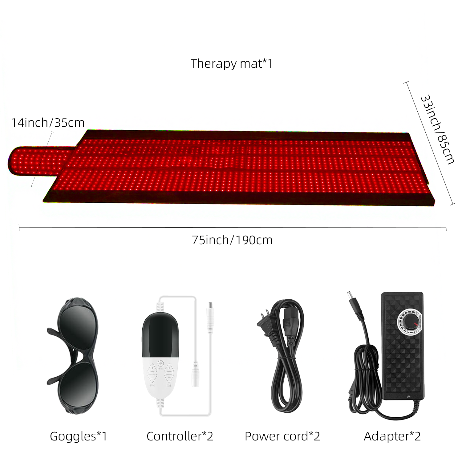Full Body Red and Infrared Light Therapy Mat