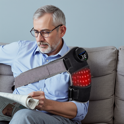 Red &amp; Infrared Light Therapy Knee Pad with Vibration Massage