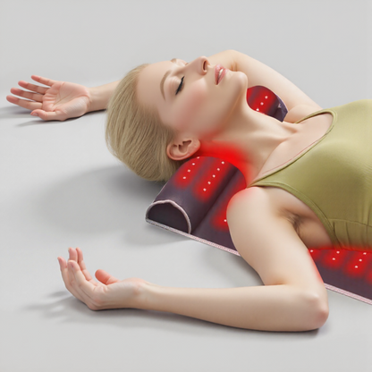 Red and Infrared Light Therapy Mat with Neck Support
