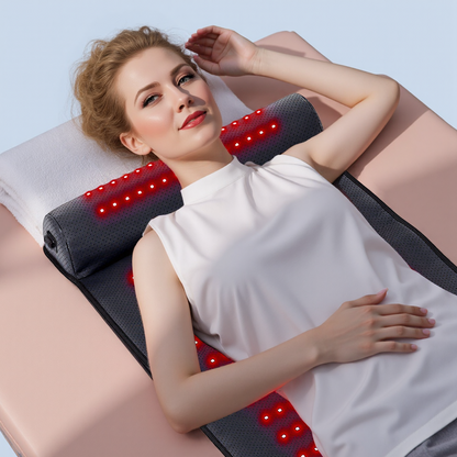 Red and Infrared Light Therapy Mat with Neck Support